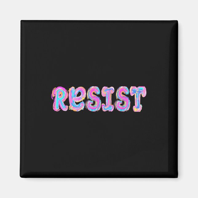 Trump ResistTrump Protest Anti Public Protest Magnet (Framsidan)