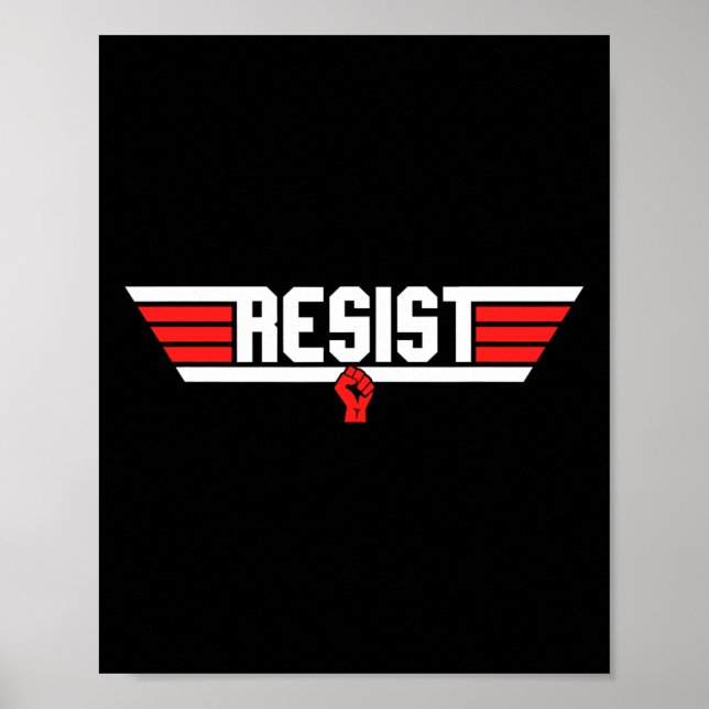 Trump ResistTrump Protest Anti Public Protest Poster (Framsidan)