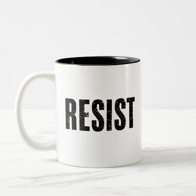 Trump ResistTrump Protest Anti Public Protest Två-Tonad Mugg (Vänster)