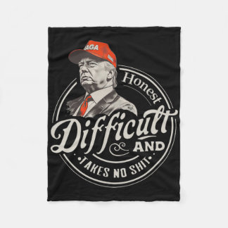 Trump Retro Ärlig Och Svåra Uttalanden Nej Fleecefilt