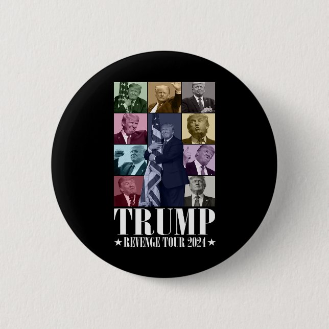 Trump Revenge Tour 2024 Funy Knapp (Framsida)
