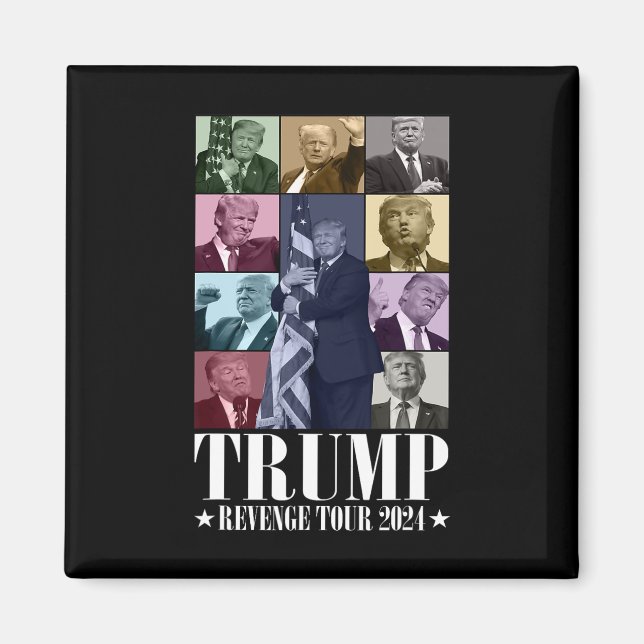 Trump Revenge Tour 2024 Funy Magnet (Framsidan)