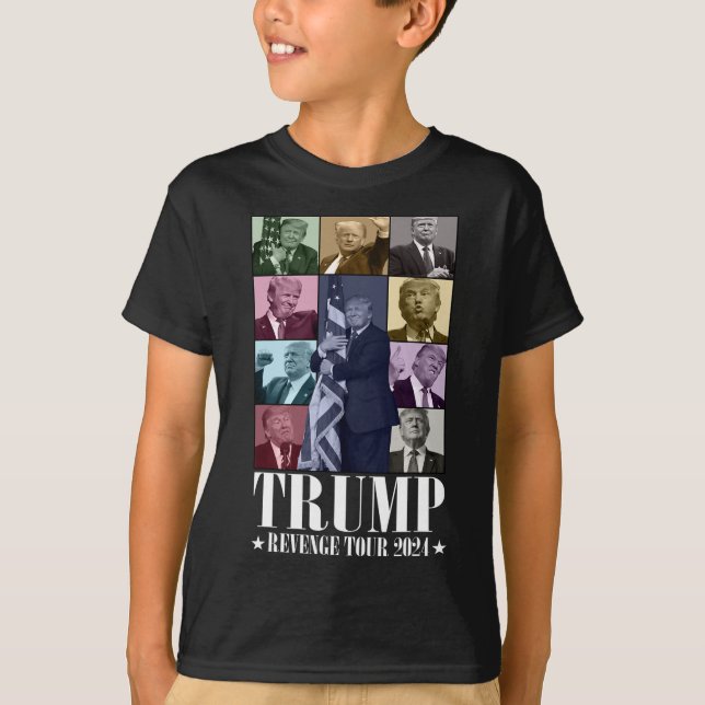 Trump Revenge Tour 2024 Funy T Shirt (Framsida)