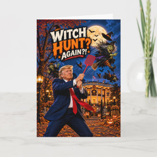 Trump Rolig Halloween-kort | Patriotisk Halloween Helgkort