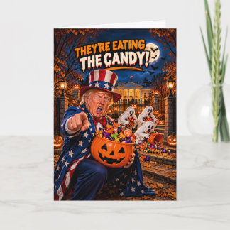 Trump Rolig Halloween-kort | Patriotisk Halloween Kort