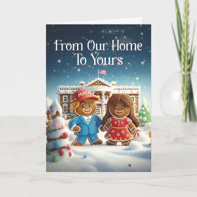 Trump Rolig Julkort | Amerika 250  Helgkort (Framsida)