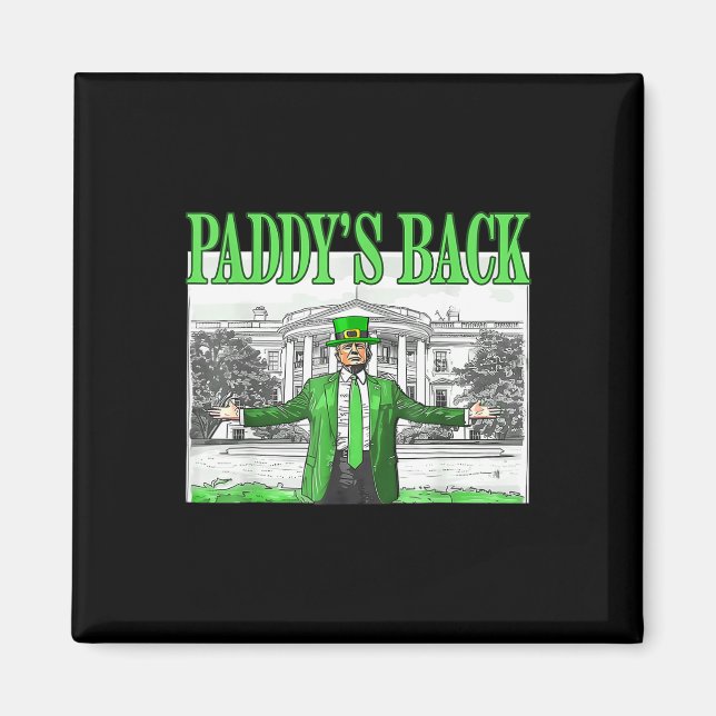 Trump Rolig St Patricks Day St Pattys Day Dansar  Magnet (Framsidan)