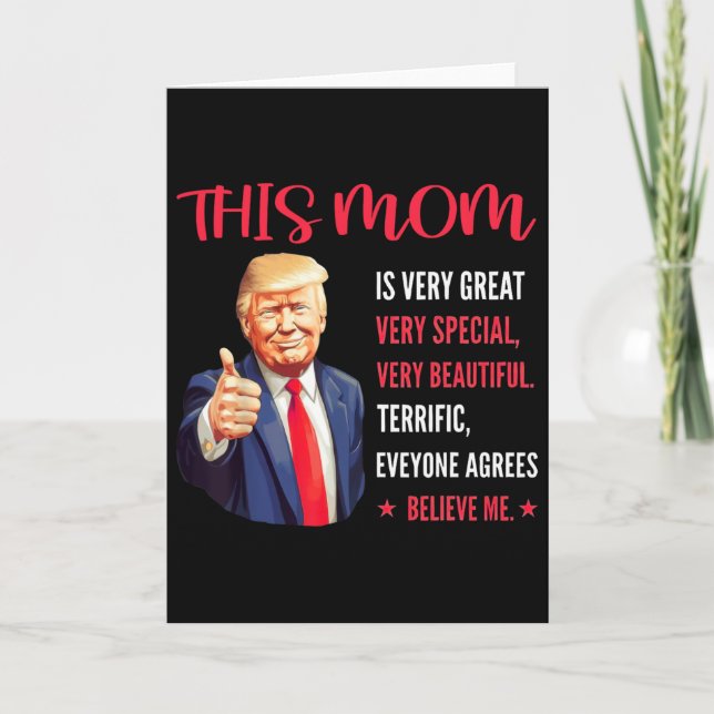 Trump roliga citat mors dag Denna mamma är mycket  Kort (Framsida)