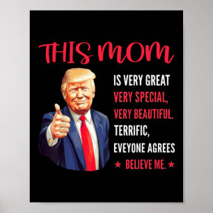 Trump roliga citat mors dag Denna mamma är mycket Poster