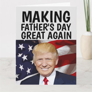 TRUMP ROLIGT FARS DAGS GRATTULATIONSKORT KORT