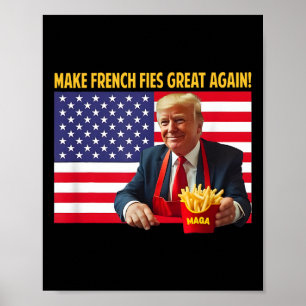 Trump Roligt Gör Pommes Great Again Trump Mega 202 Poster