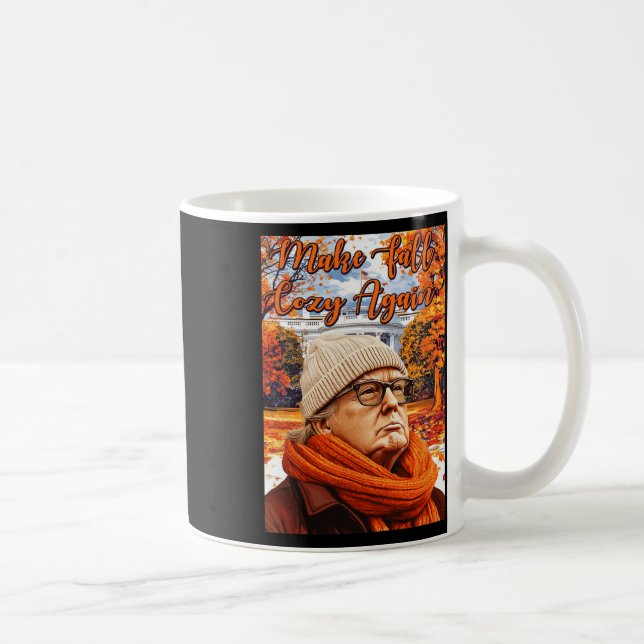 Trump Roligt Höst, Gör Höst Mysig Igen  Kaffemugg (Höger)