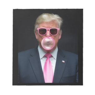 Trump Rosa Bubblegum President 47 USA Anteckningsblock