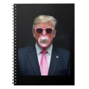 Trump Rosa Bubblegum President 47 USA Anteckningsbok