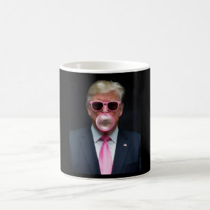 Trump Rosa Bubblegum President 47 USA Kaffemugg