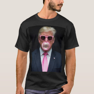 Trump Rosa Bubblegum President 47 USA T Shirt