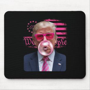 Trump Rosa Gles Bubblegum 4:e Juli Amerikansk Flag Musmatta