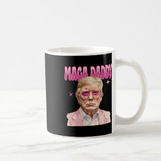 Trump Rosa Sungles Maga pappa Funny Trump 2024 Kaffemugg