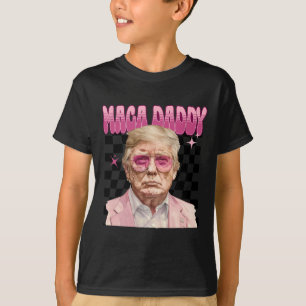 Trump Rosa Sungles Maga pappa Funny Trump 2024 T Shirt