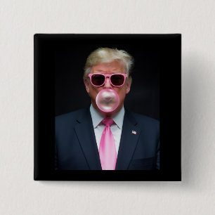 Trump Rosa Tuggummi President 47 USA Knapp