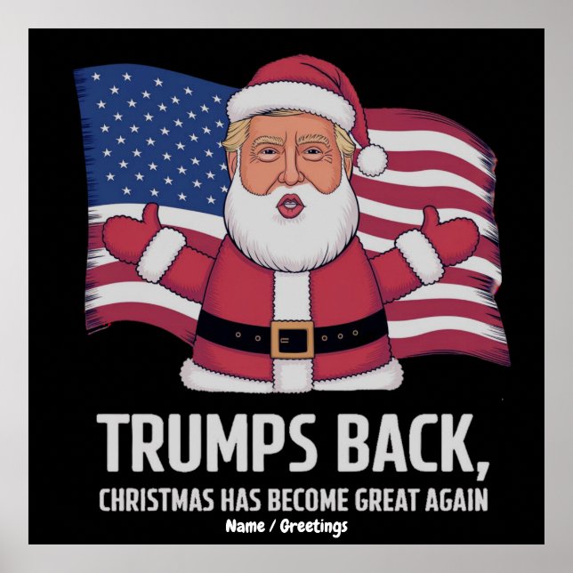 Trump’s Back: Christmas Has Become Great Again Poster (Framsidan)