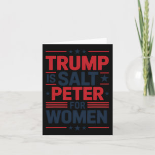 Trump Salt Peter for Women Funny Anti-trump Hil Kort