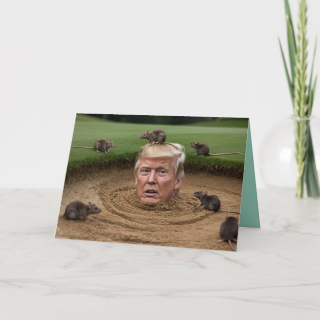 Trump Sandtrap Greeting Card Kort (Framsida)