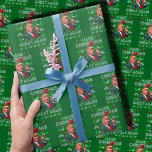 Trump Santa Hat Gör jul Underbar igen Grönt Presentpapper<br><div class="desc">Trump Santa Hat,  gör julen Underbar igen,  tomten Trump Julafton Ugly Grönt Wrapping Papper</div>