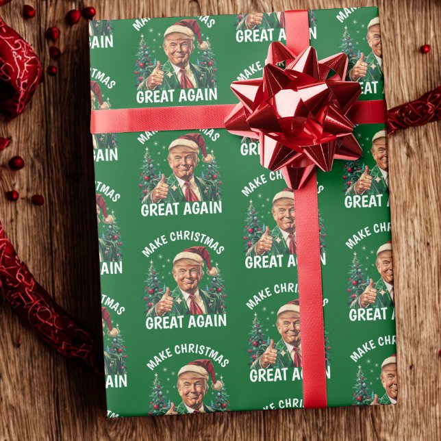 Trump Santa Hat | Gör julen Underbar igen Presentpapper (Skapare uppladdad)