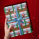 Trump Santa Hat | Jag kommer hem till jul Grönt Presentpapper<br><div class="desc">Trötttomten jag kommer hem till julgåsen Papper</div>