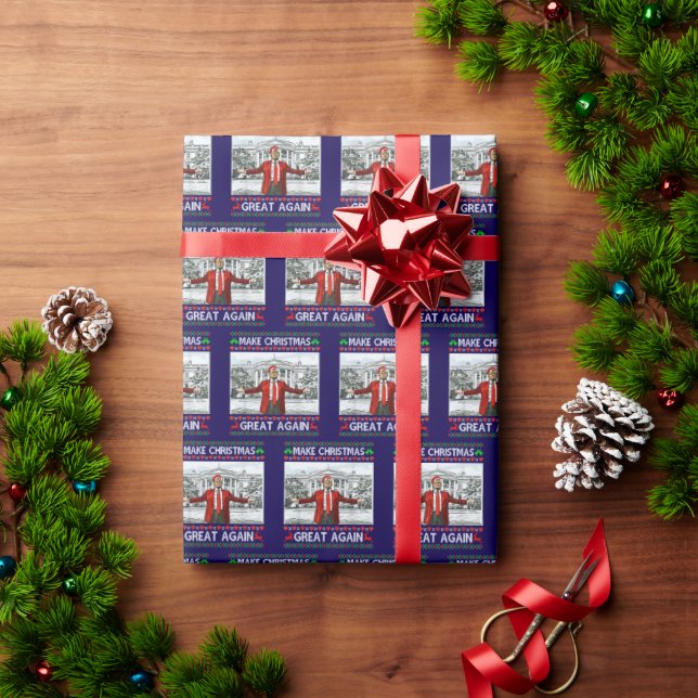 Trump Santa Hat | Trump Gör julen Underbar igen Presentpapper (Julgåva)