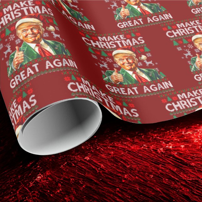 Trump Santa Hatt | Gör julen stor igen Presentpapper (Skapare uppladdad)