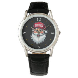 Trump Santa Hatt: MAGA julpresident Armbandsur