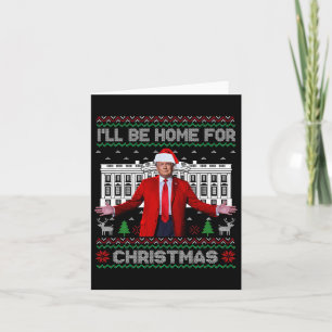 Trump Santa Jag kommer hem till jul Julafton Ugly  Kort