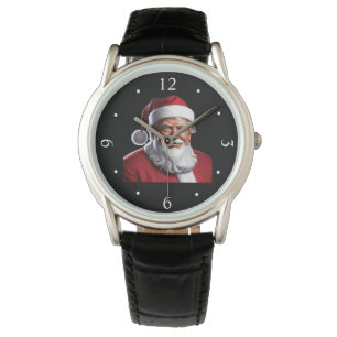 Trump Santa Jul: Festiv Patriotisk Design Armbandsur