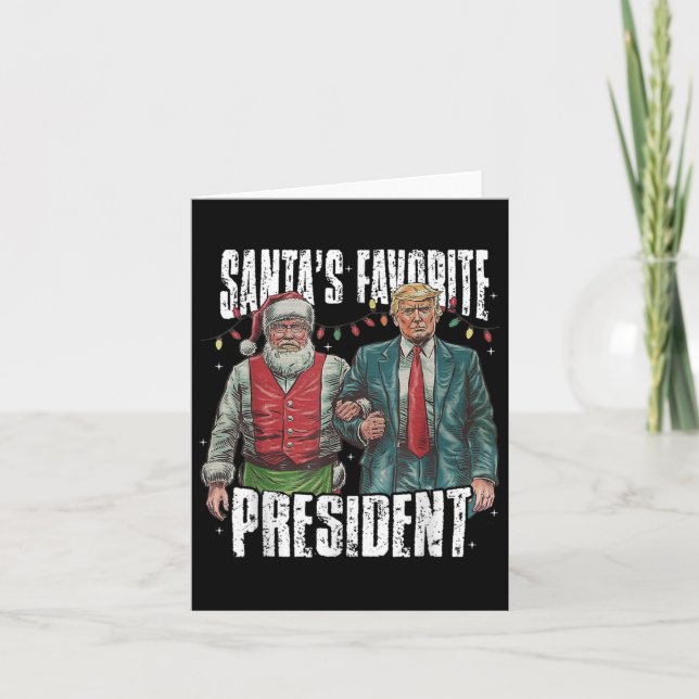 Trump Santa's Favorite President Kort (Framsida)