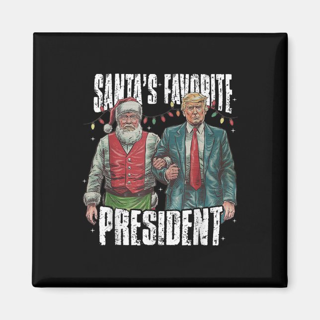 Trump Santa's Favorite President Magnet (Framsidan)