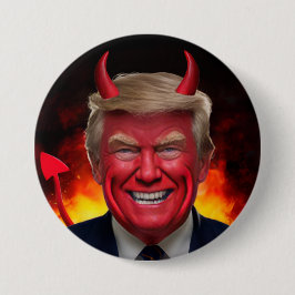 Trump Satan Button Knapp