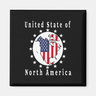 Trump Satire Karta United Stater North America Magnet