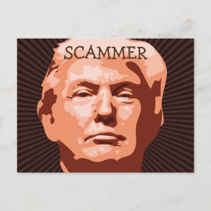 Trump Scammer-vykort Vykort