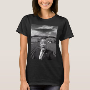 Trump Selfie Med Alien Ufo Roliga Trump-presenter T Shirt