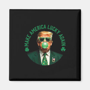 Trump Shamrock Gör Amerika Lucky Igen St Patrick Magnet