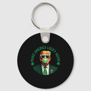 Trump Shamrock Gör Amerika Lucky Igen St Patrick Nyckelring