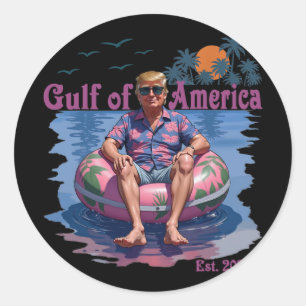 Trump Shirt Bukt of US America 2025 Trump Me Runt Klistermärke