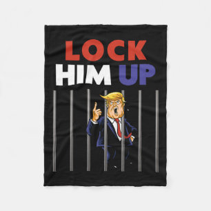 Trump Shirt - Lås upp honom - Kanttrupp Fleecefilt