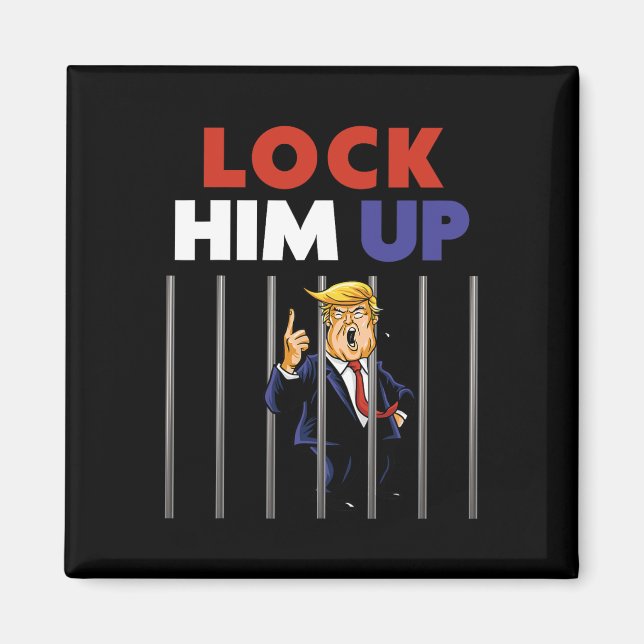 Trump Shirt - Lås upp honom - Kanttrupp Magnet (Framsidan)