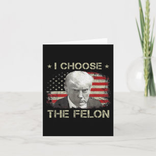 Trump Shirts För manar 2024 I Välj Felon Convi Kort