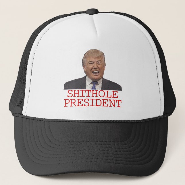 Trump, Shithole President Truckerkeps (Framsida)