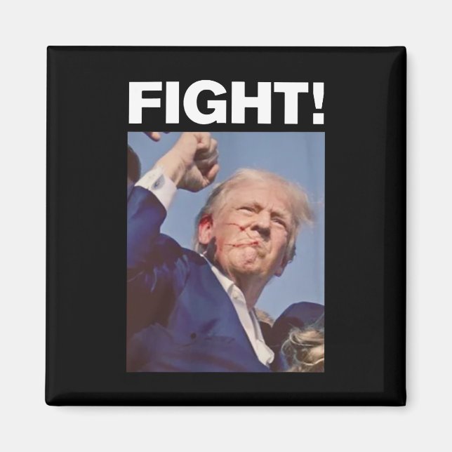 Trump Shot 2024 Magnet (Framsidan)