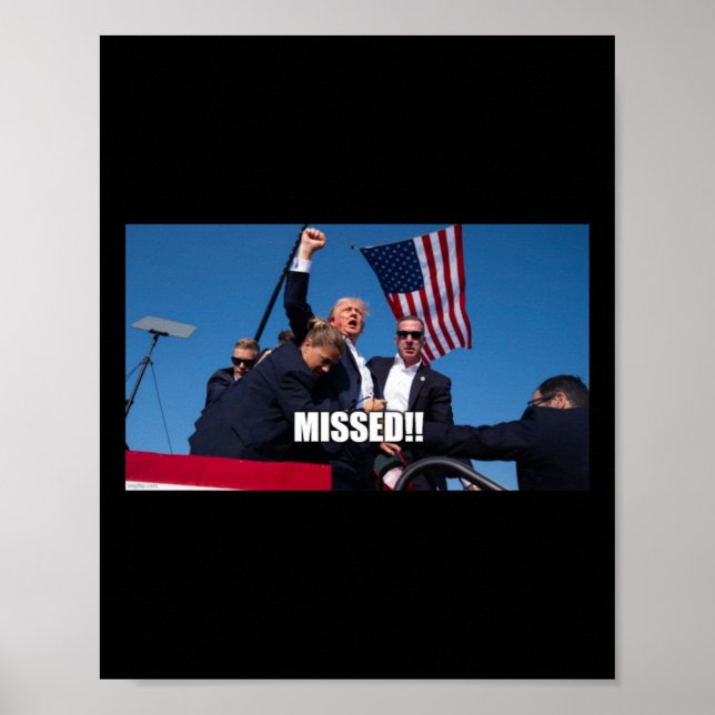 Trump Shot 2024 Poster (Framsidan)